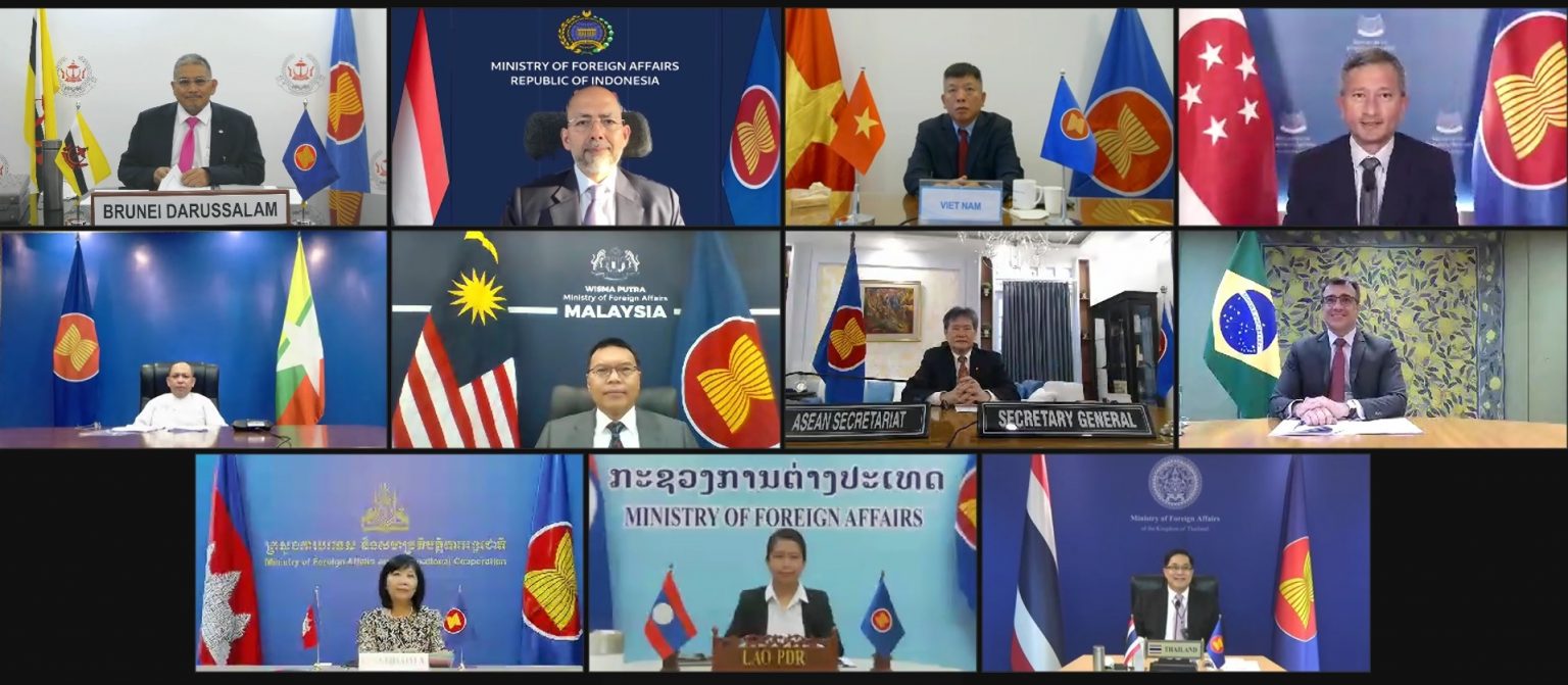 Ministro Carlos França reuniu-se, por videoconferência, com Associação de Nações do Sudeste Asiático (ASEAN)