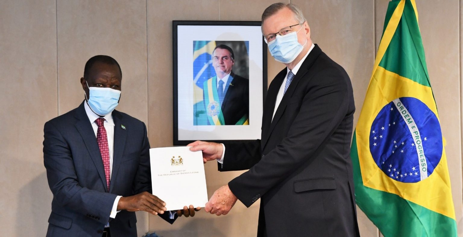 Sidique Abou-Bakarr Wai é o novo embaixador de Serra Leoa para o Brasil
