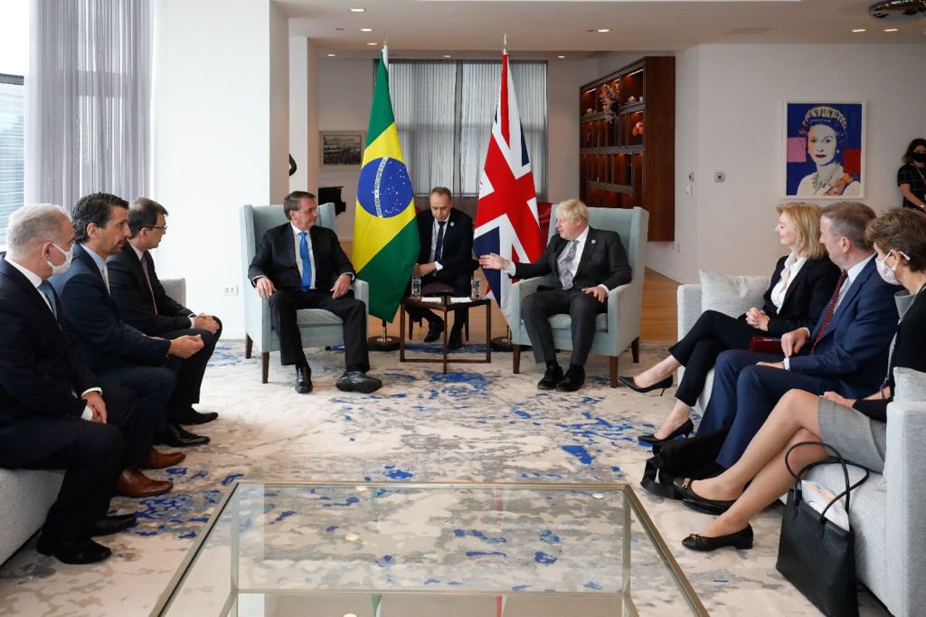 Bolsonaro reúne-se com Boris Johnson em Nova York; pauta foi vacinas e agenda climática