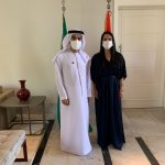 Embaixador Saleh Ahmed Alsuwaidi e Elna Souza, CEO Diplomacia Business Embaixador Saleh Ahmed Alsuwaidi e Elna Souza, CEO Diplomacia Business
