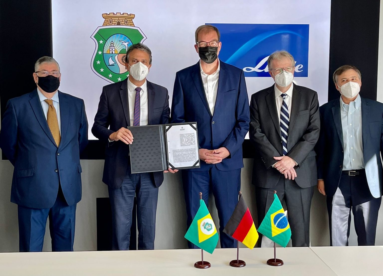Munique: Governo do Ceará assina acordo com a Linde/White Martins para a produção de Hidrogênio Verde