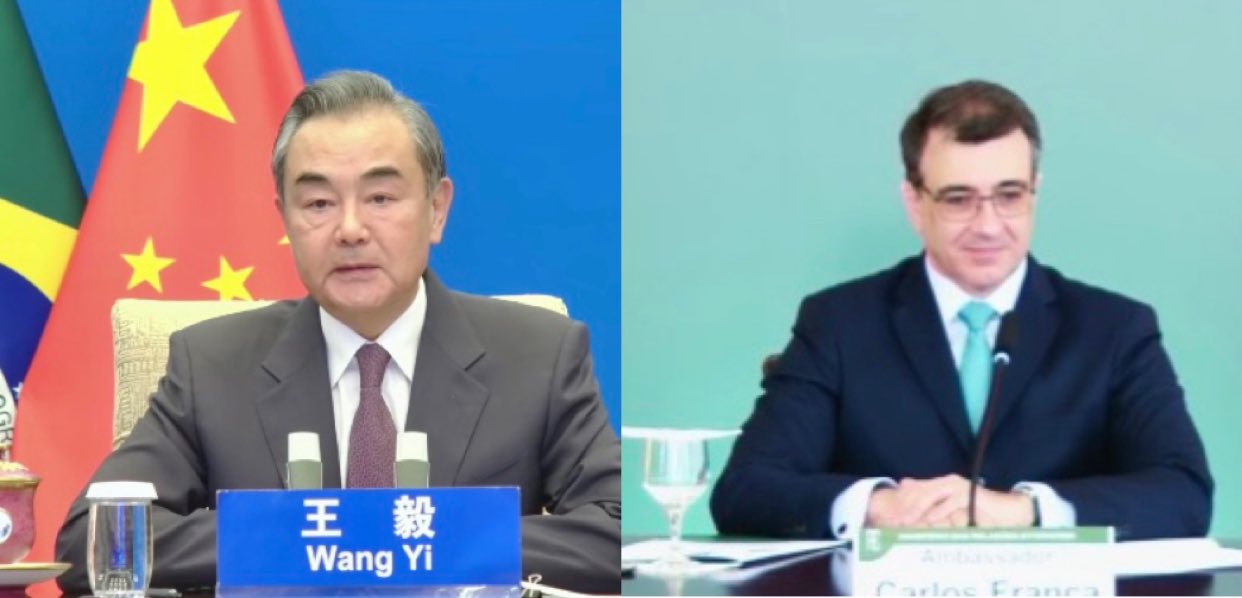 Chanceler Carlos França reúne-se com o ministro de Negócios Estrangeiros da China, Wang Yi