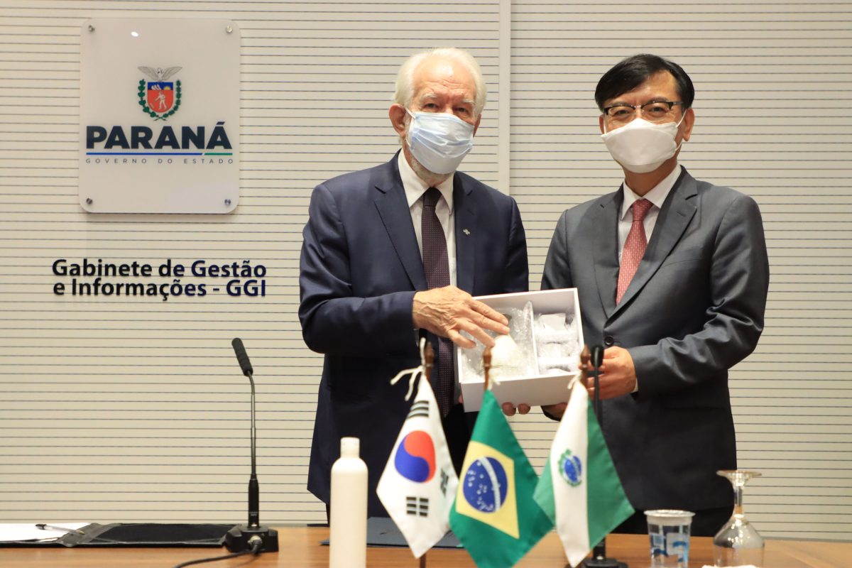 Paraná e Coreia do Sul estreitam laços com visita de embaixador ao estado