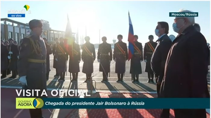 Presidente Jair Bolsonaro chega à Rússia para visita oficial
