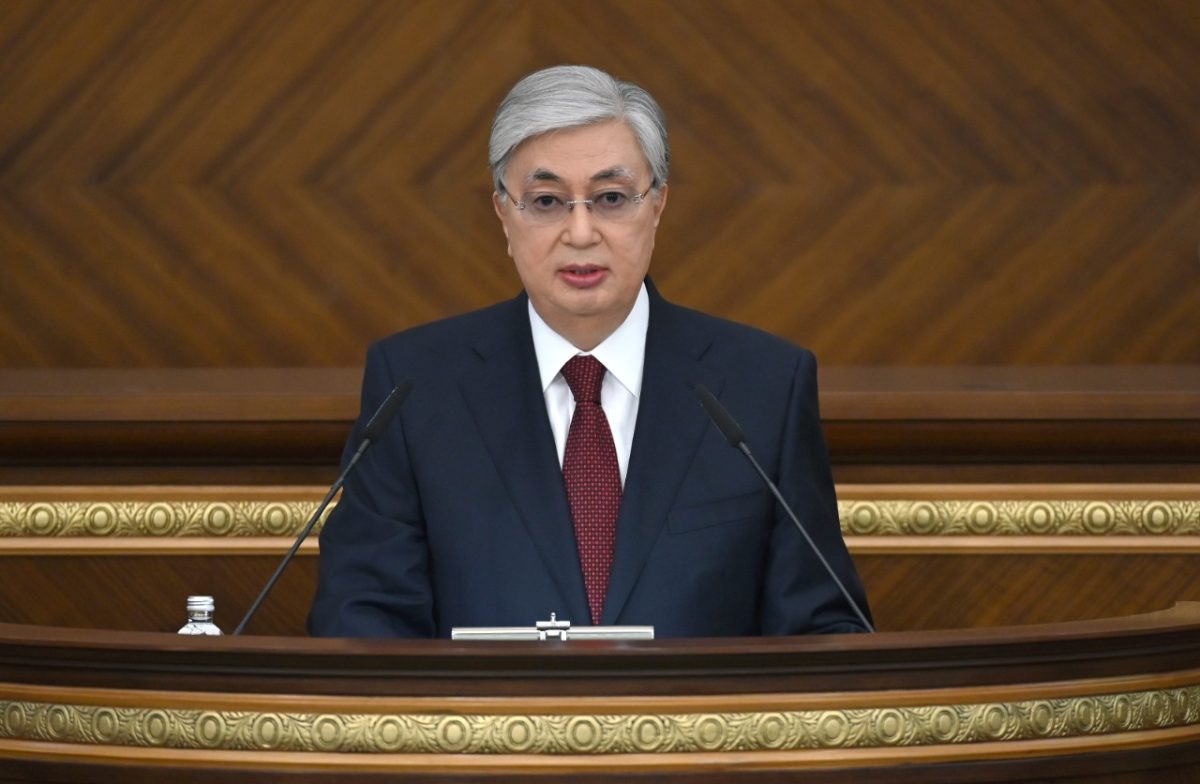 Presidente Kassym-Jomart Tokayev entregou uma mensagem ao povo do Cazaquistão