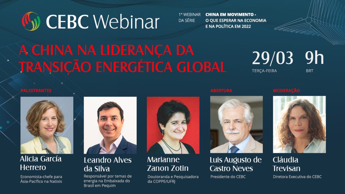 Webinar “A China na liderança da transição energética global”