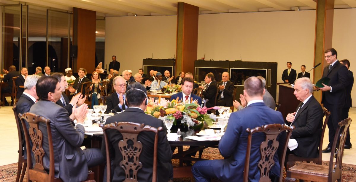 Embaixadores de países muçulmanos participam de jantar no Itamaraty