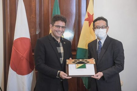 Em reunião com o cônsul-geral do Japão, governador do Acre defende maior integração com o país asiático