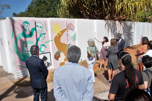 Mural no Instituto de Artes da UnB homenageia o romance Ulysses