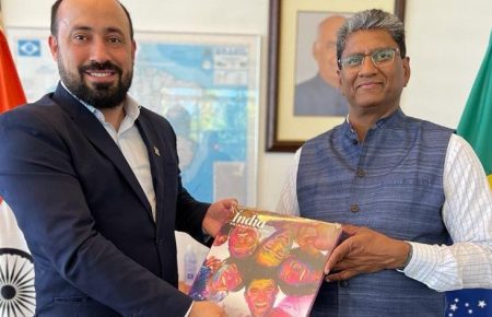 Embaixador da Índia recebe visita do prefeito de Piraí do Sul (PR)