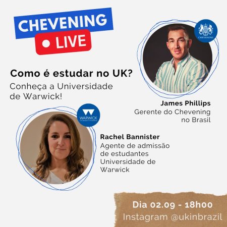 Live “Como é estudar no UK”?