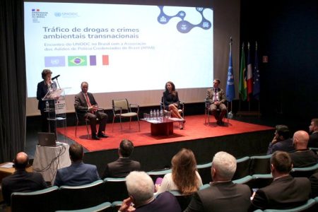 Embaixadora da França abre encontro que apresentou projetos do UNODC no Brasil