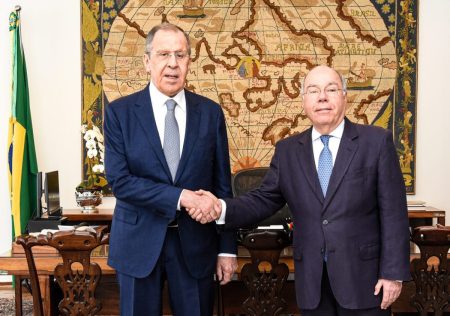 Ministro dos Negócios Estrangeiros da Rússia reúne-se com chanceler Mauro Vieira no Itamaraty