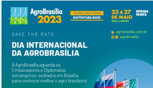 Dia Internacional da AgroBrasília ocorre dia 24 de maio