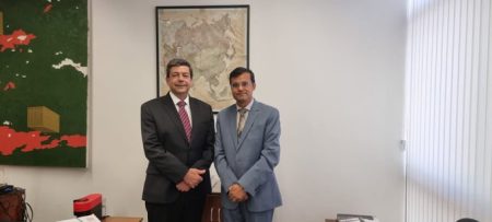 Secretário interino para Ásia e Pacífico do MRE recebe embaixador do Nepal