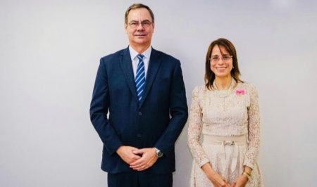 Embaixadora da República Dominicana reúne-se com Presidente da Federação do Comércio do Distrito Federal
