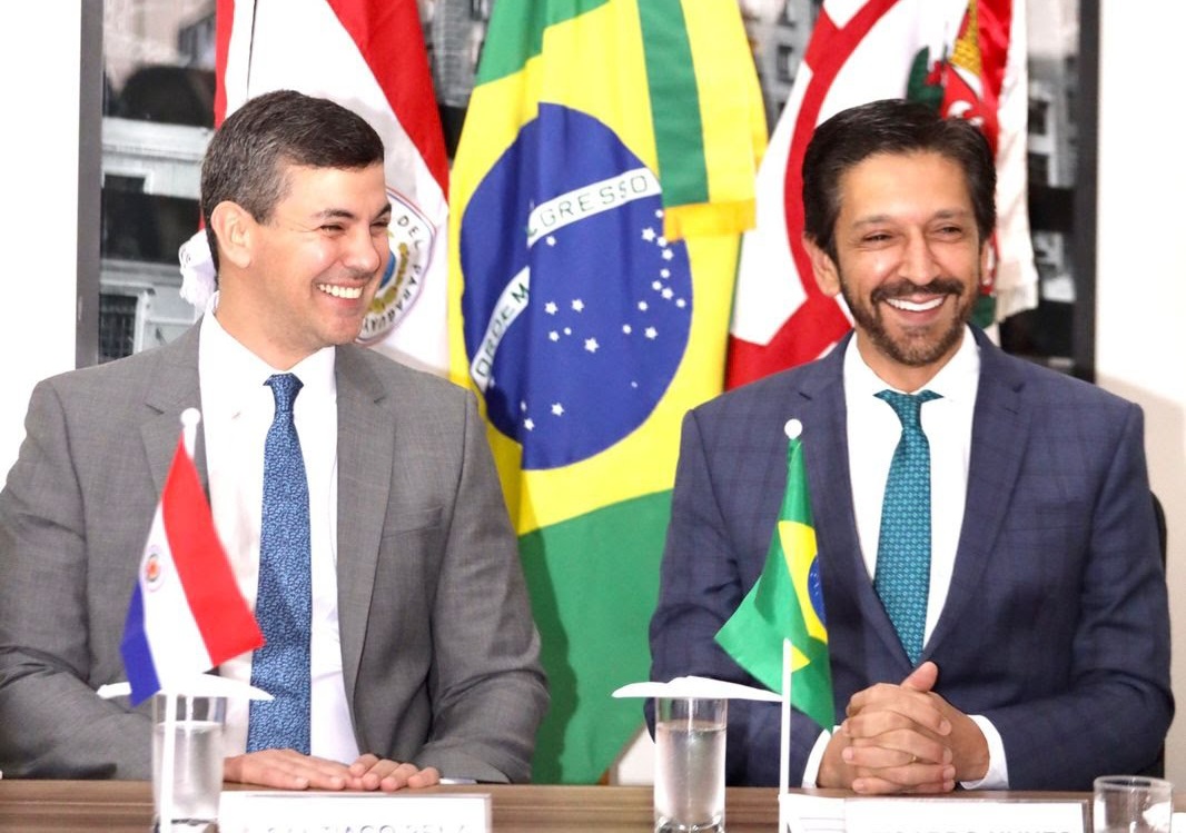 Prefeito Ricardo Nunes recebe em seu Gabinete o Presidente Eleito do Paraguai, Santiago Peña Palácios