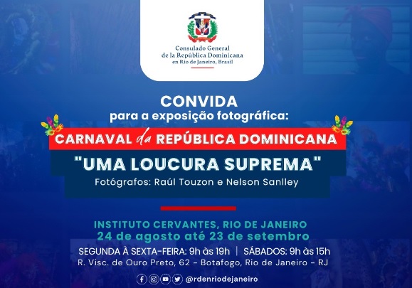 Exposição fotográfica: “Carnaval da República Dominicana, uma loucura suprema”