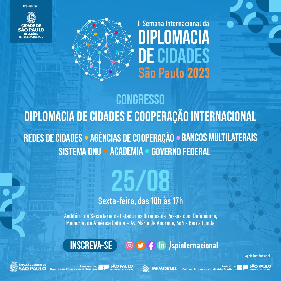 Prefeitura de São Paulo realiza Congresso Internacional aberto ao público