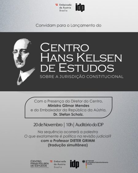IDP e Embaixada da Áustria lançam Centro Hans Kelsen de Estudos Constitucionais
