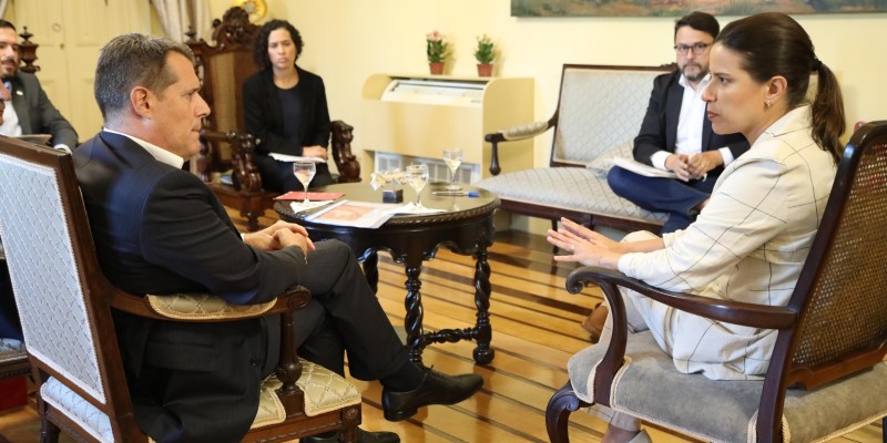 Governadora recebe Embaixador da Suíça, Pietro Lazzeri