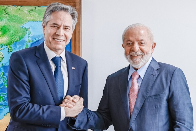 Presidente Lula recebeu secretário de Estado dos Estados Unidos, Antony Blinken