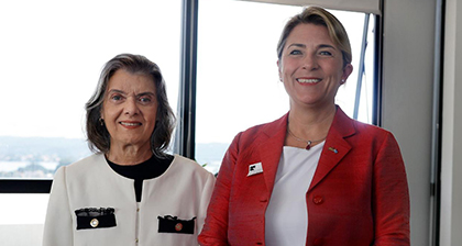 Ministra Cármen Lúcia dialoga com Embaixadora da Suécia sobre os desafios de combate à violência doméstica