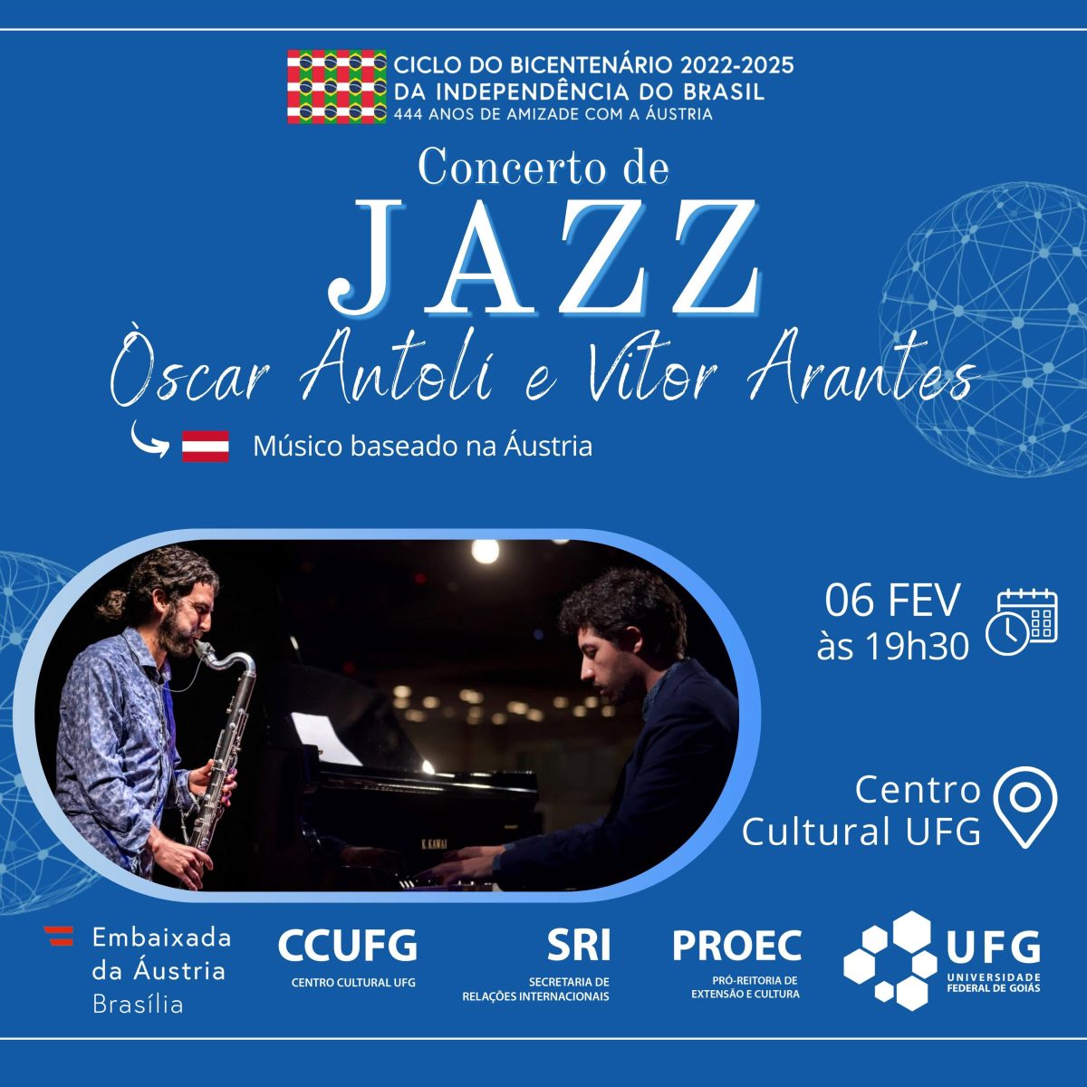 Embaixada da Áustria e UFG apresentam: Concerto de Jazz