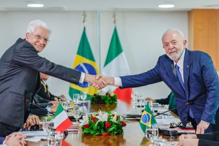 Em bilateral, presidente italiano apoia prioridades brasileira à frente do G20