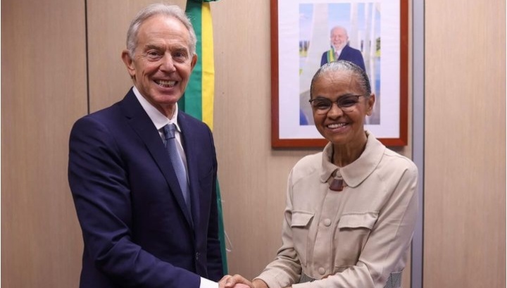 Marina Silva se reúne com Tony Blair