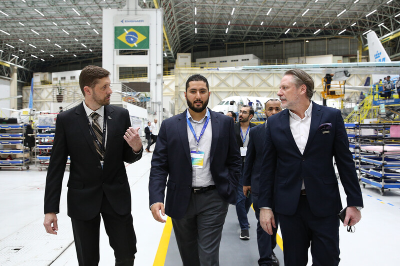 Delegação Saudita de Startups no G20, liderada por Príncipe, visita a Embraer