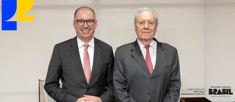 Em Brasília, Lewandowski reforça compromisso com refugiados em encontro com representante da Alemanha