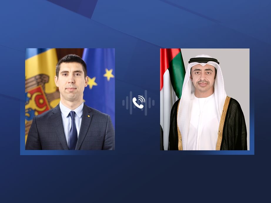 Abdullah Bin Zayed e Ministro das Relações Exteriores da Moldávia discutem relações bilaterais