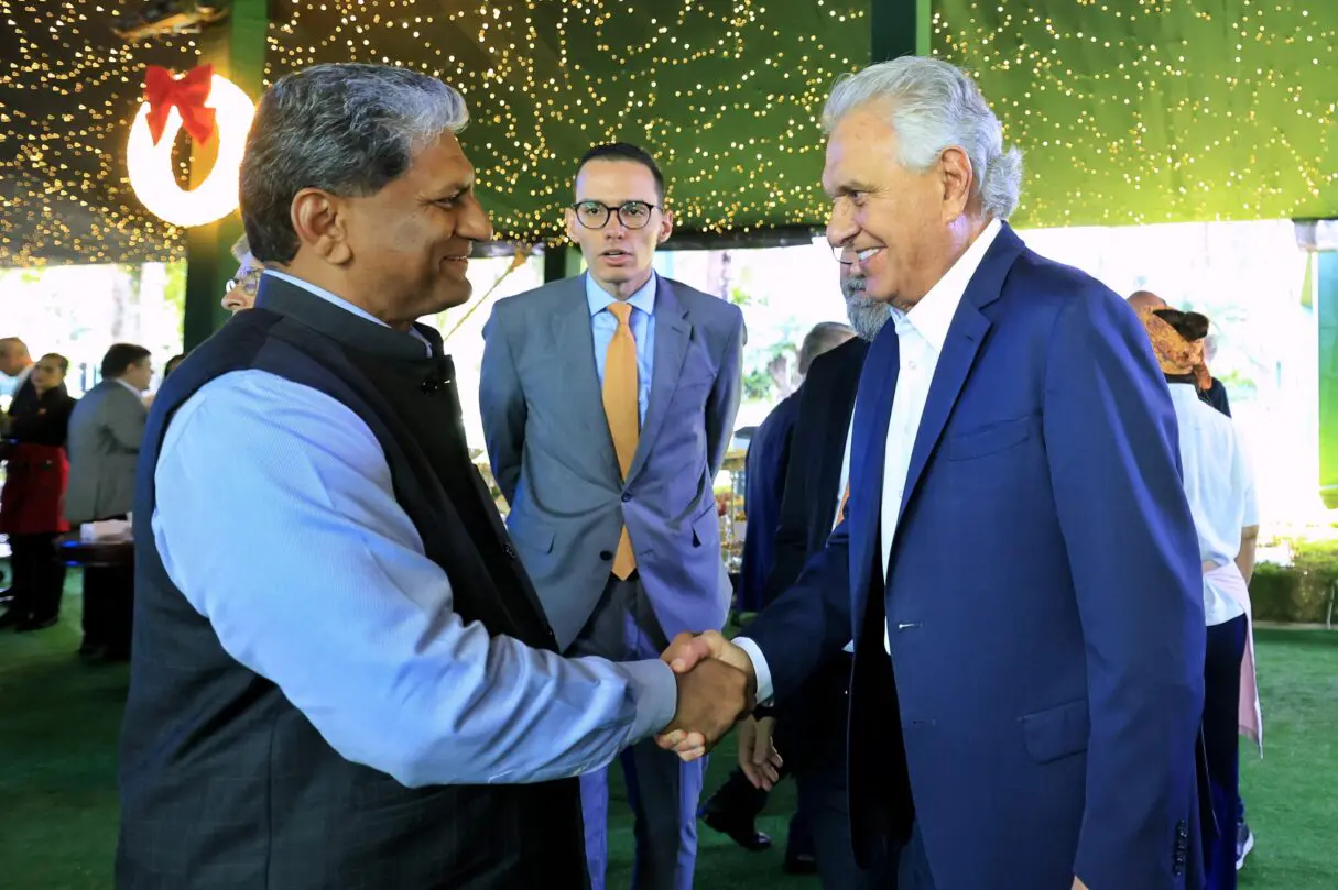 Caiado recebe Embaixador da Índia