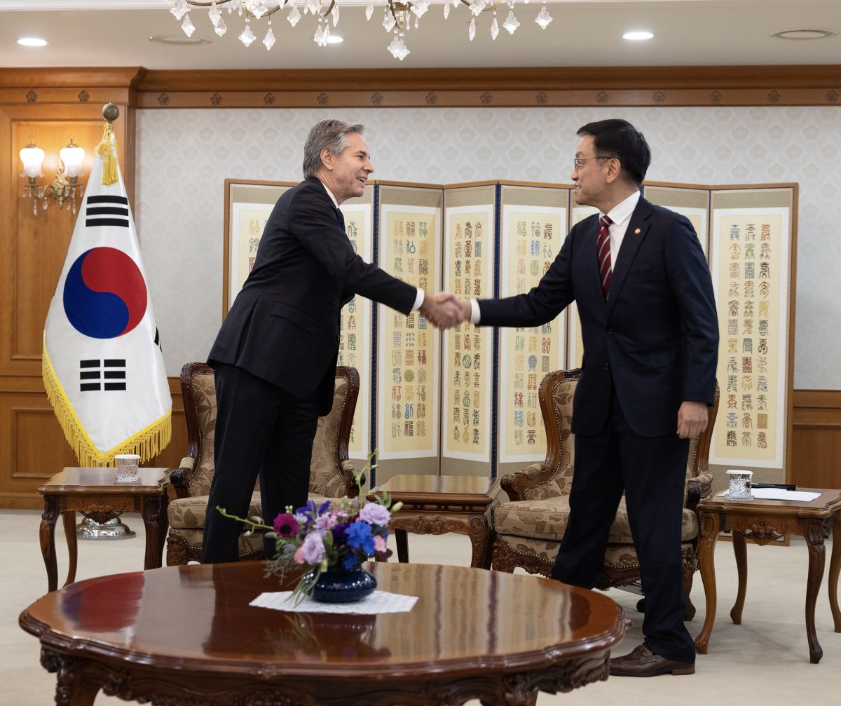 Antony Blinken se reúne com Presidente da Assembleia Nacional da República da Coreia
