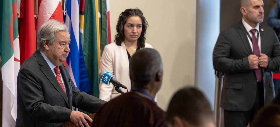 Guterres saúda acordo de cessar-fogo e libertação de reféns em Gaza
