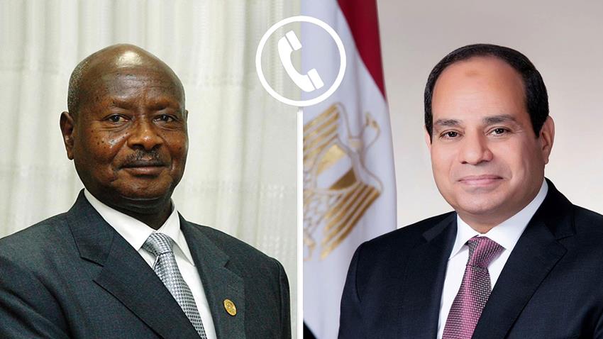 Presidente do Egito discute relação bilateral com o Presidente de Uganda