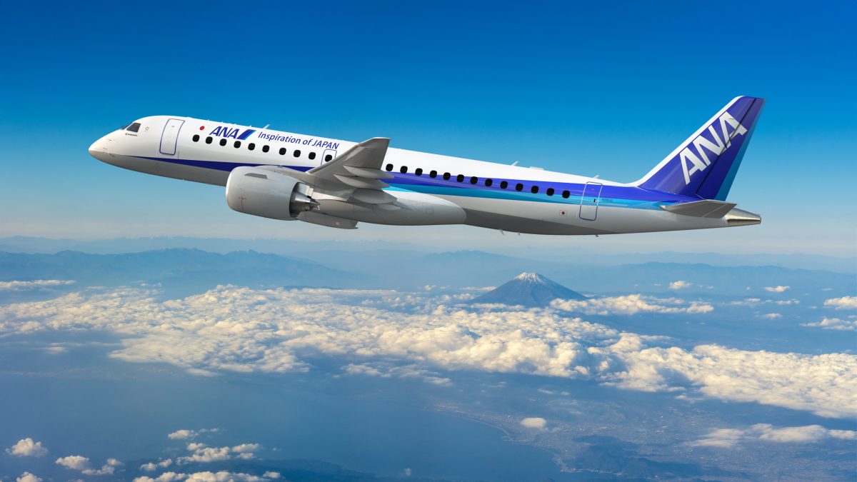 Embraer garante pedido firme de 15 jatos E190-E2 da All Nippon Airways, do Japão