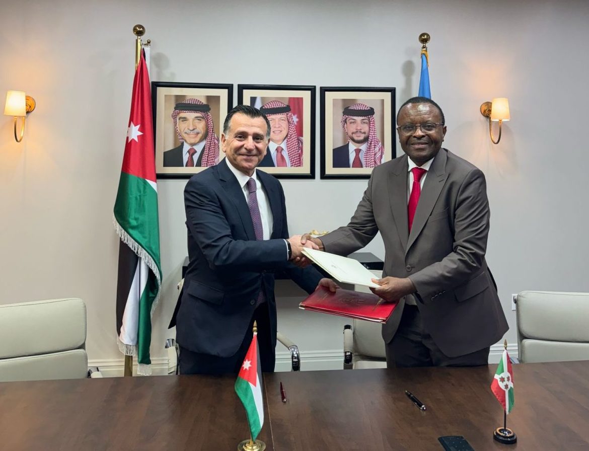 Burundi e Jordânia estabelecem relações diplomáticas