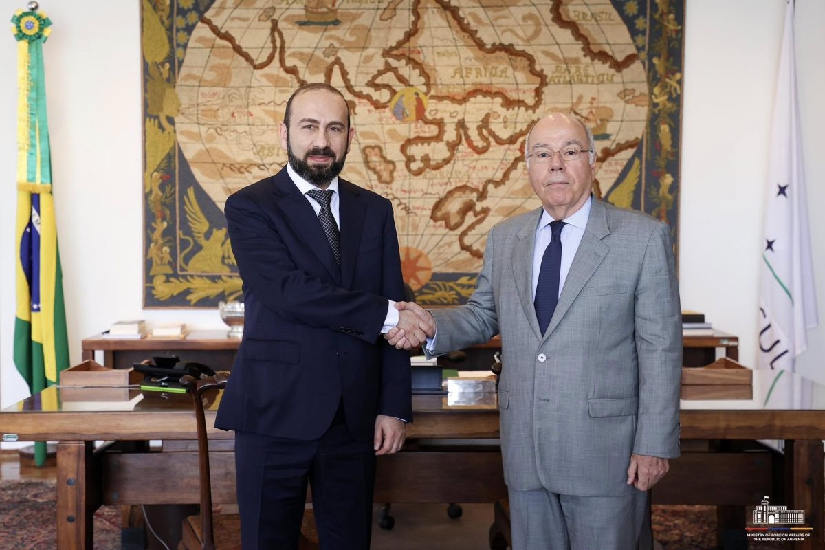 Em visita oficial ao Brasil, Ministro das Relações Exteriores da Armênia se reúne como homólogo brasileiro