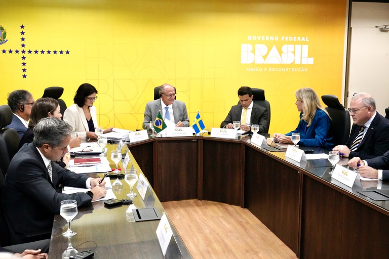 Vice-presidente e Embaixadora da Suécia tratam da relação bilateral entre Brasil-Suécia