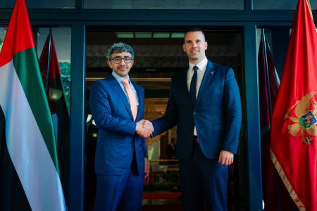 Emirados Árabes Unidos e Montenegro discutem cooperação bilateral em Podgorica