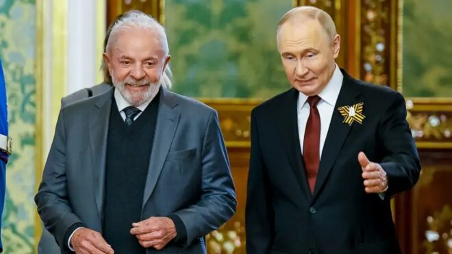 Telefonema do presidente da Rússia, Vladimir Putin, para o presidente Lula