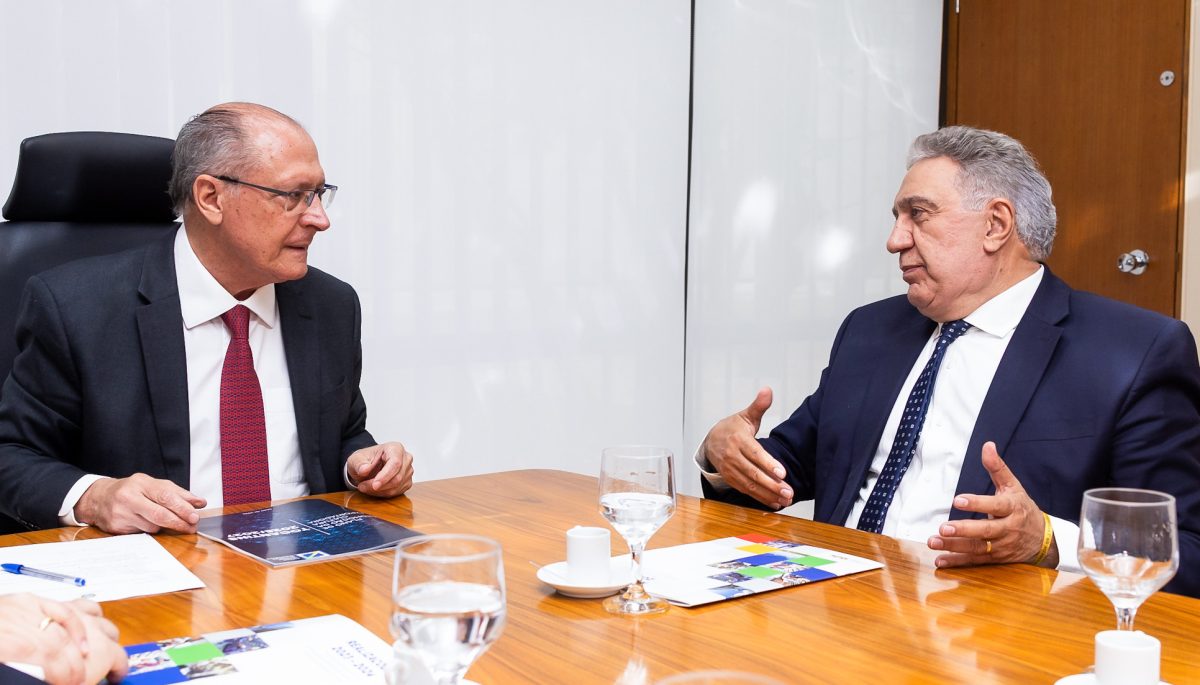 Diversificação das exportações do Tocantins é tema de encontro entre o governador Laurez Moreira e o vice-presidente Geraldo Alckmin
