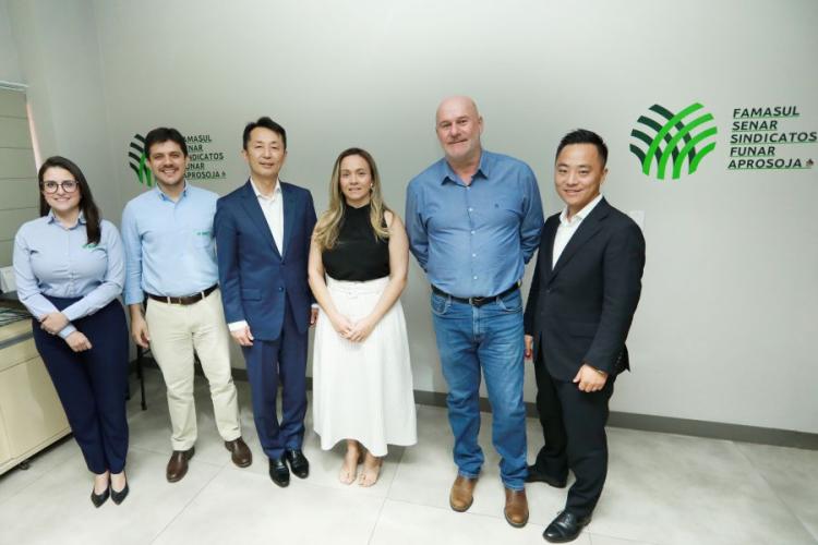 Famasul recebe Embaixador do Japão para fortalecer parceria na avicultura