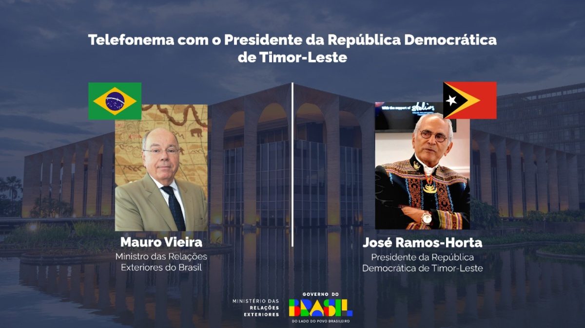 Mauro Vieira e José Ramos-Horta discutem reforço das relações Brasil–Timor-Leste e cooperação na ONU