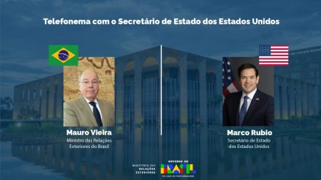 Brasil e Estados Unidos reforçam diálogo e planejam nova reunião em Washington