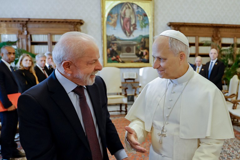 Presidente tem primeiro encontro com o Papa Leão XIV, no Vaticano