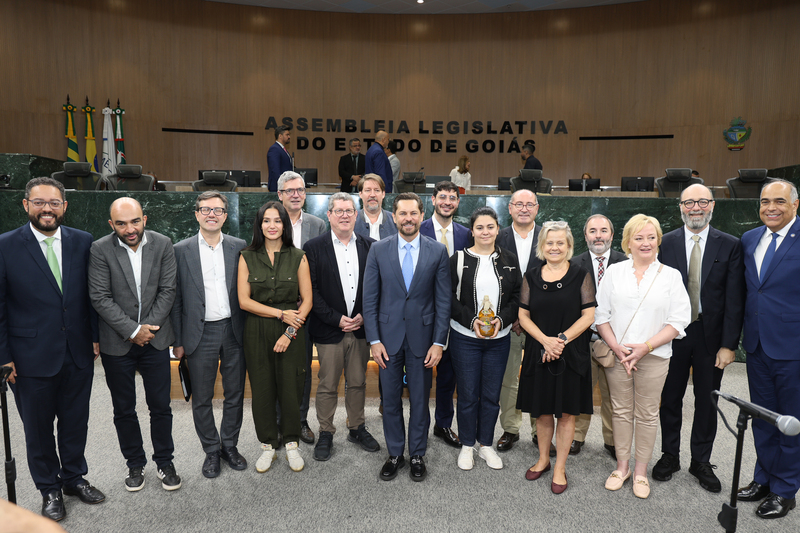Presidente do Legislativo, deputado Bruno Peixoto recebe delegação da Comissão de Agricultura do Parlamento Europeu