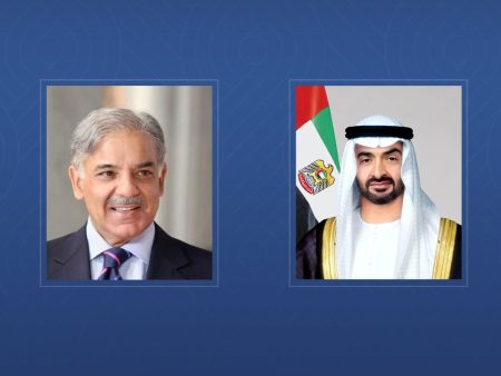 Presidente dos Emirados Árabes Unidos se reúne com o Primeiro-Ministro do Paquistão